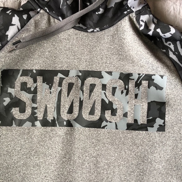 Lettered SWOOSH logo pullover hoodie - Picture 4 of 6